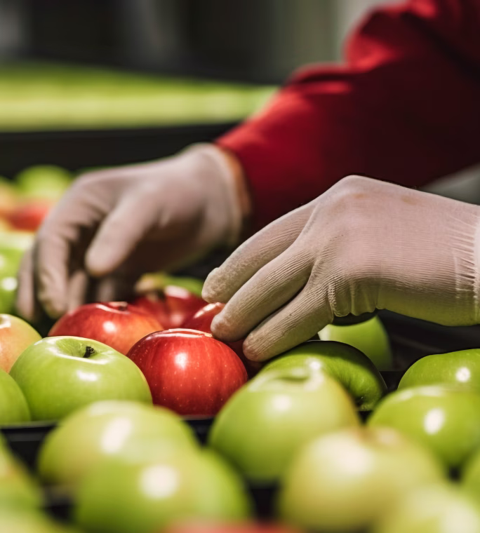 Contrôle qualité de pommes avec un logiciel agréage